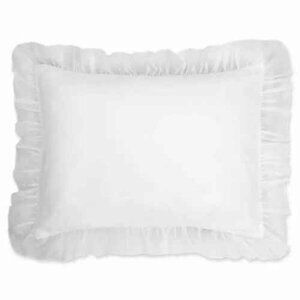 NEW Cotton Voile Standard Pillow Sham in White 20" x 26"